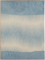 Lot 106, Phillips, March 7, 2014; Hugh Scott-Douglas, Untitled 032, 2011, cyanotype on linen, 40 1/2 x 30 1/2". Estimate 20,000-30,000 USD. Auction result: 81,250 USD.